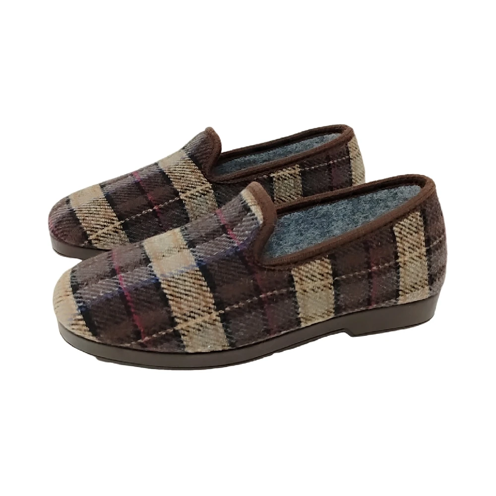 Men's Classic Checkered Slipper, Brand Mayor-Comfort at Home