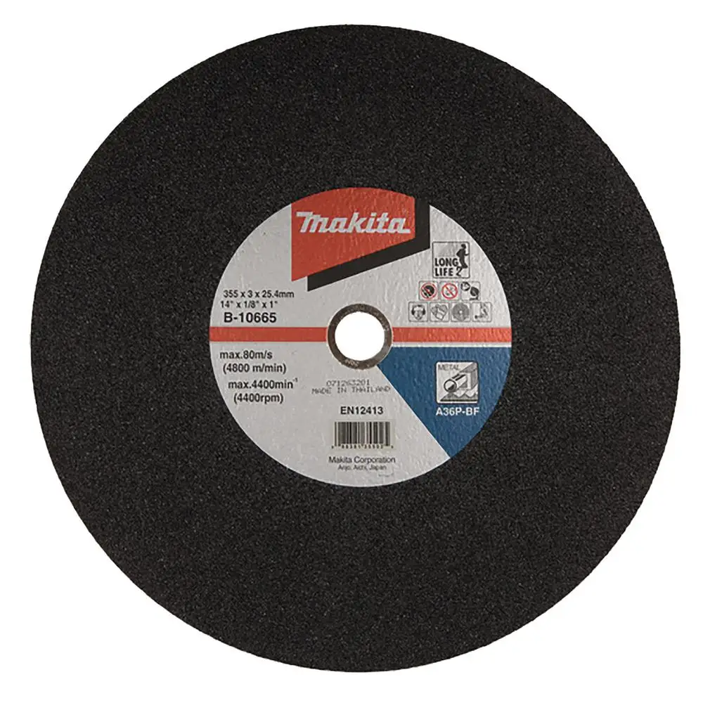 MAKITA B-10665-5 - Disco de corte metal 355mm para 2414EN