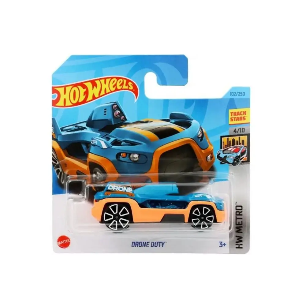 HOT WHEELS - HW METRO - DRONE DUTY (TRACK STARS) (102/250) - BLUE, HW102_ASS25, TIENDA CON LICENCIA OFICIAL