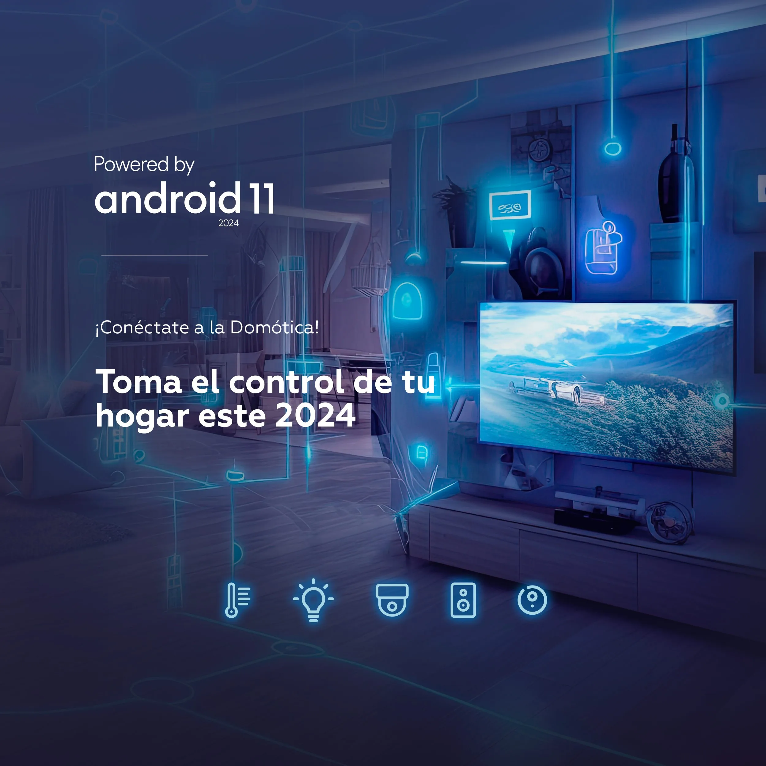 Smart TV 40 inch Full HD Hey Google Official Assistant with voice control. Android TV 11 - TD Systems K40DLC19GLE