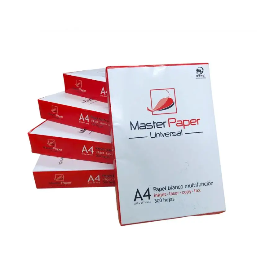 FOLIOS PAPEL MASTERPAPER UNIVERSAL BLANCO A4 1000 HOJAS O CAJA COMPLETA 5 PACK 2500HOJAS  Certificación PEFC  Papel Multiusos para Impresora Inkjet, Láser y Fotocopiadora, Ideal para Oficina, Hogar y Escuela CALIDAD DE CONFIANZA
