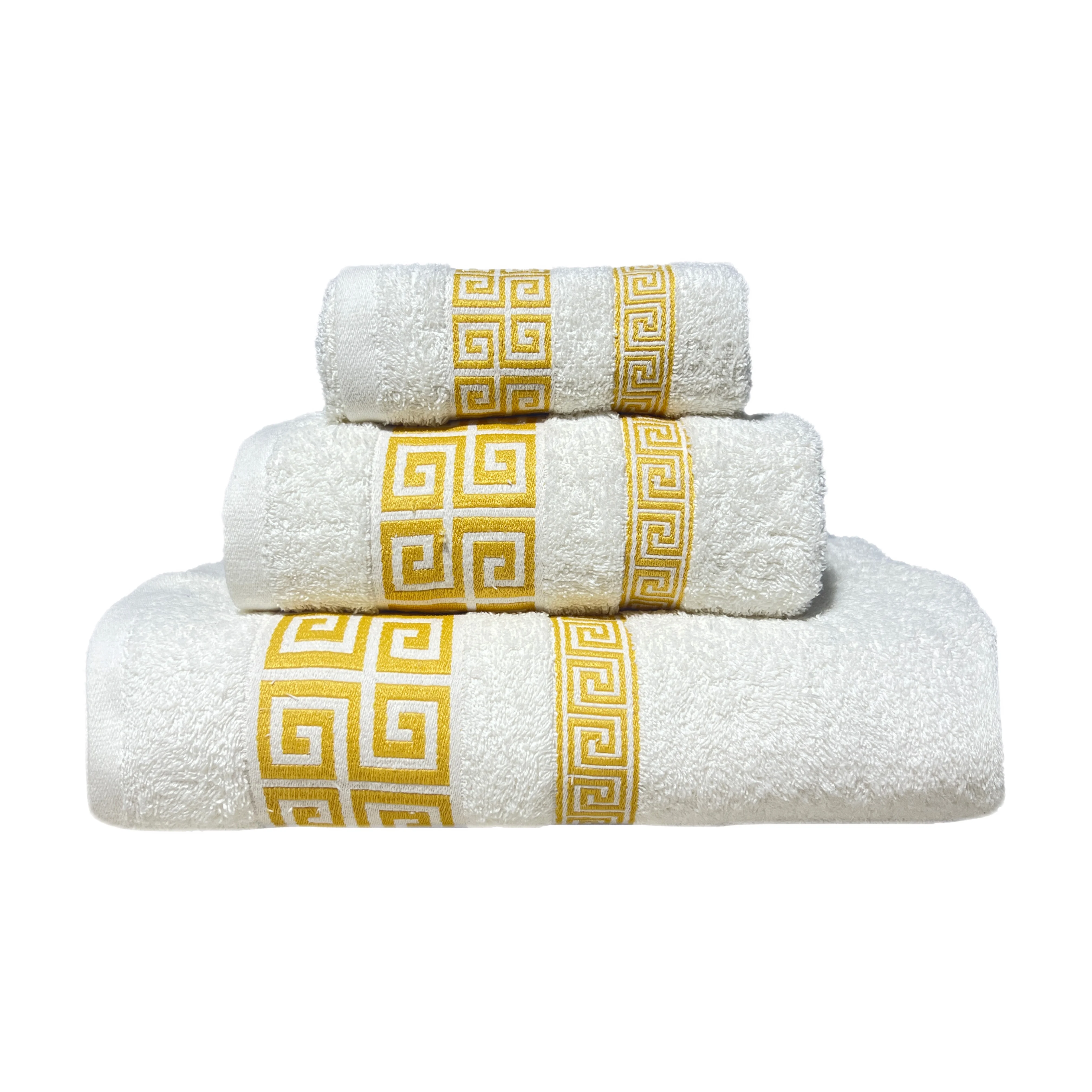 Ilovesome-Set of bath towels 100% cotton 450G - Set of 3 pieces in varied colors, including a toiletry towel (30x50cm), A washbasin towel (50x100cm) and a sheet towel (100x150cm)