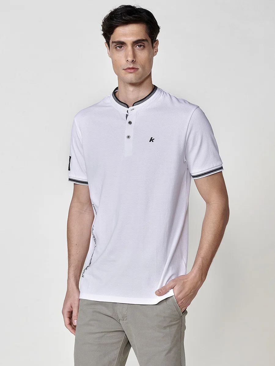 Koroshi Polo Hombre Manga Corta Cuello Mao Piqué – Koroshi 2511PC26