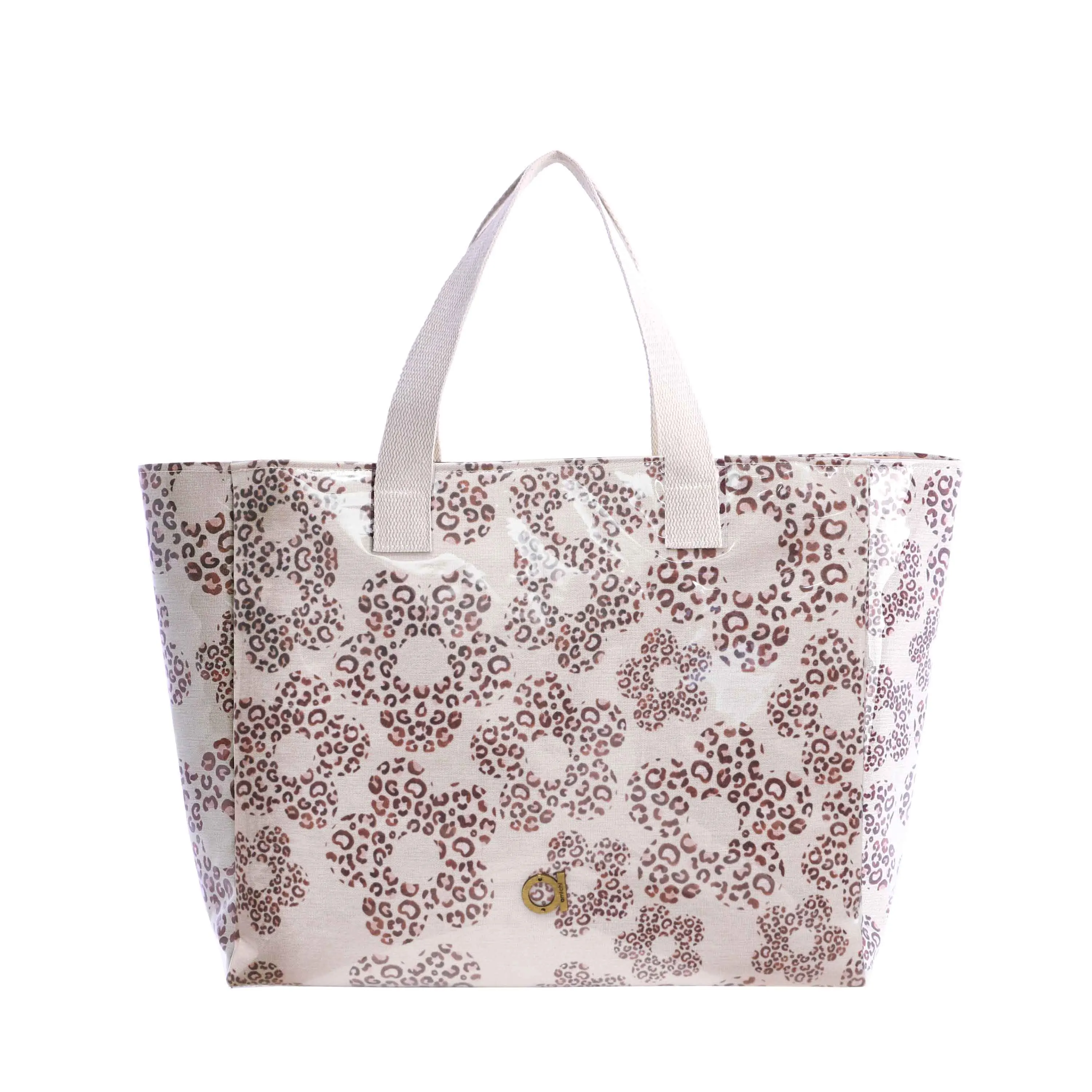 Bolso de playa para mujer Lirenne de lona con cremallera