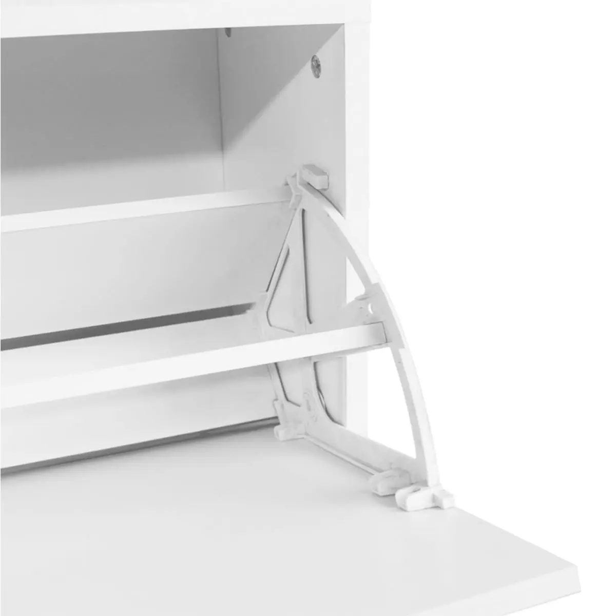 VidaXL bench shoe rack 1 Door 6 pairs White 45x80x24 cm