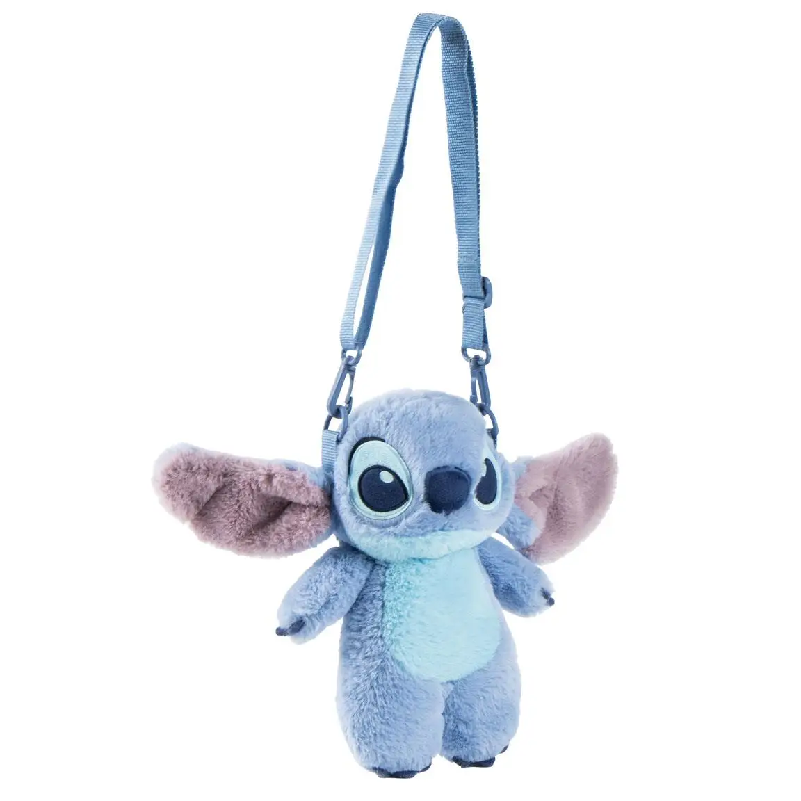 Stitch Original – Bolso de Peluche Azul Suave con Correa Ajustable | Accesorio Adorable Disney y Regalo Ideal