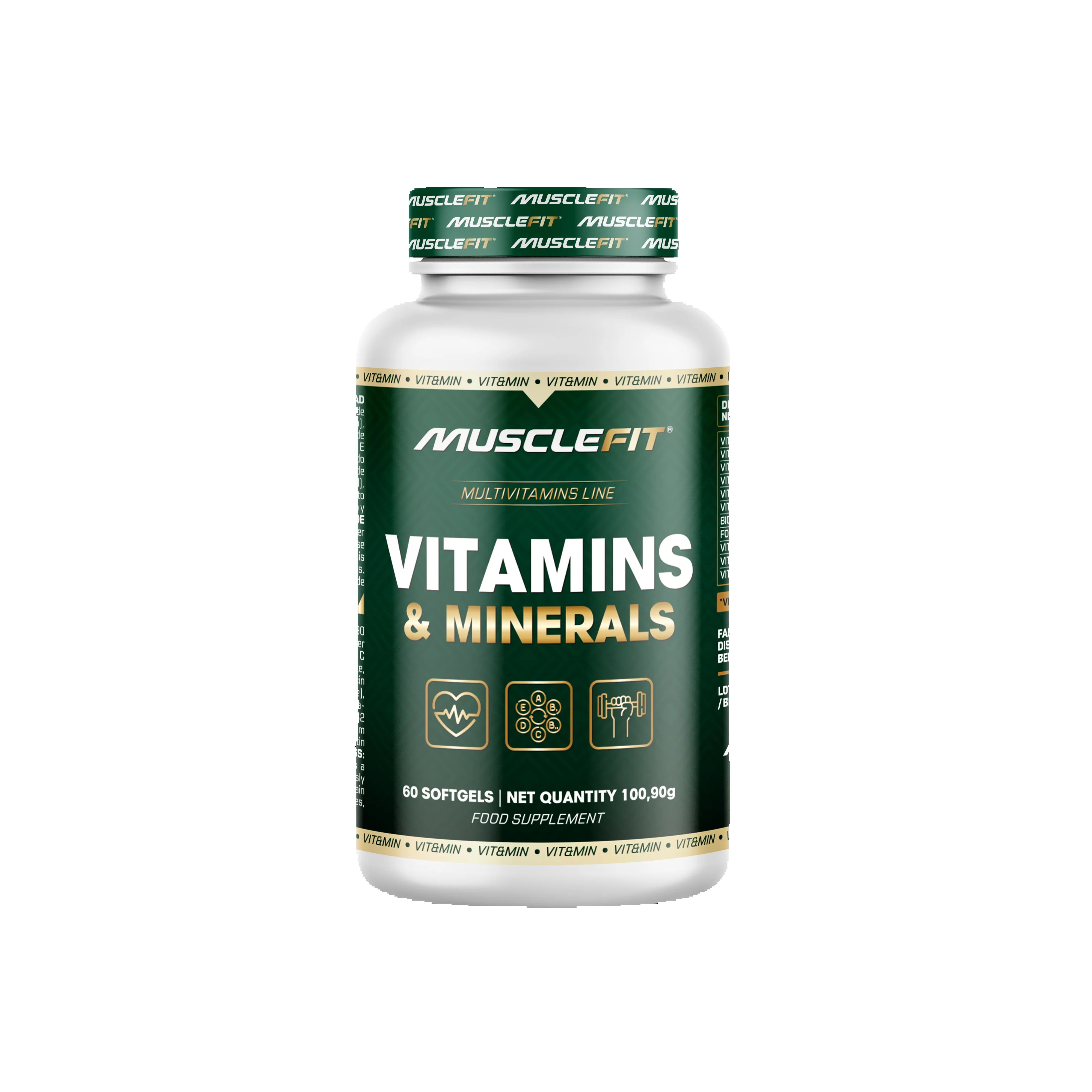 Multivitaminas - MuscleFit │60 cápsulas│Vitaminas y Minerales