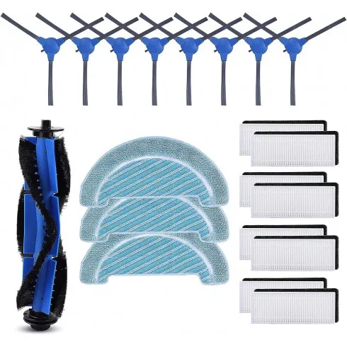 Accesorios de Recambio para Cecotec Conga 1090 1790, 1 Cepillo Principal 8 Filtros Hepa 8 Cepillos Laterales 3 Mopas para Conga
