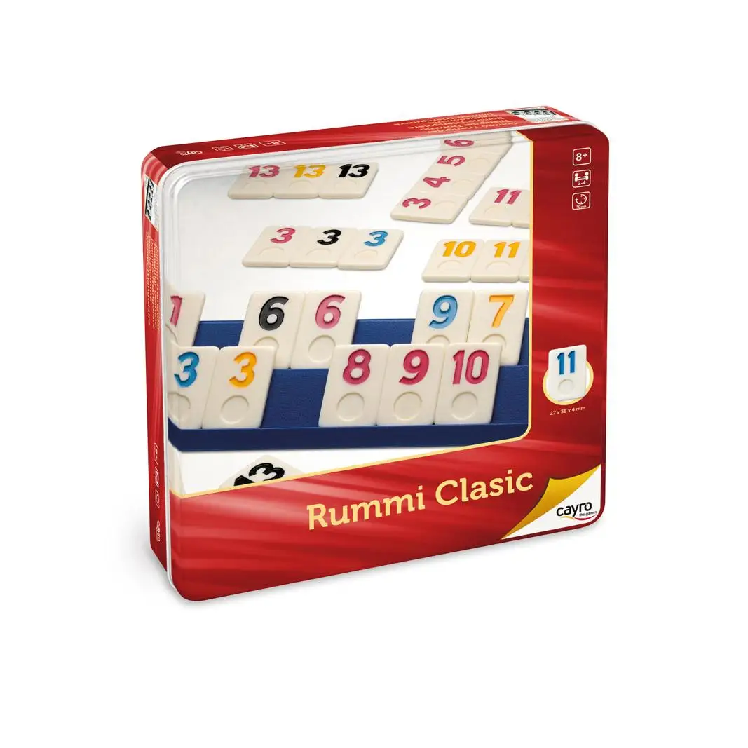 Cayro - Juego Rummi Classic En Caja De Metal 27X27x5,7 Cm (753) - Imagen 4