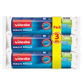 Vileda I 3 Packs de Bayetas Magic Roll I Pack de 3 Bayetas I 3 unidades.