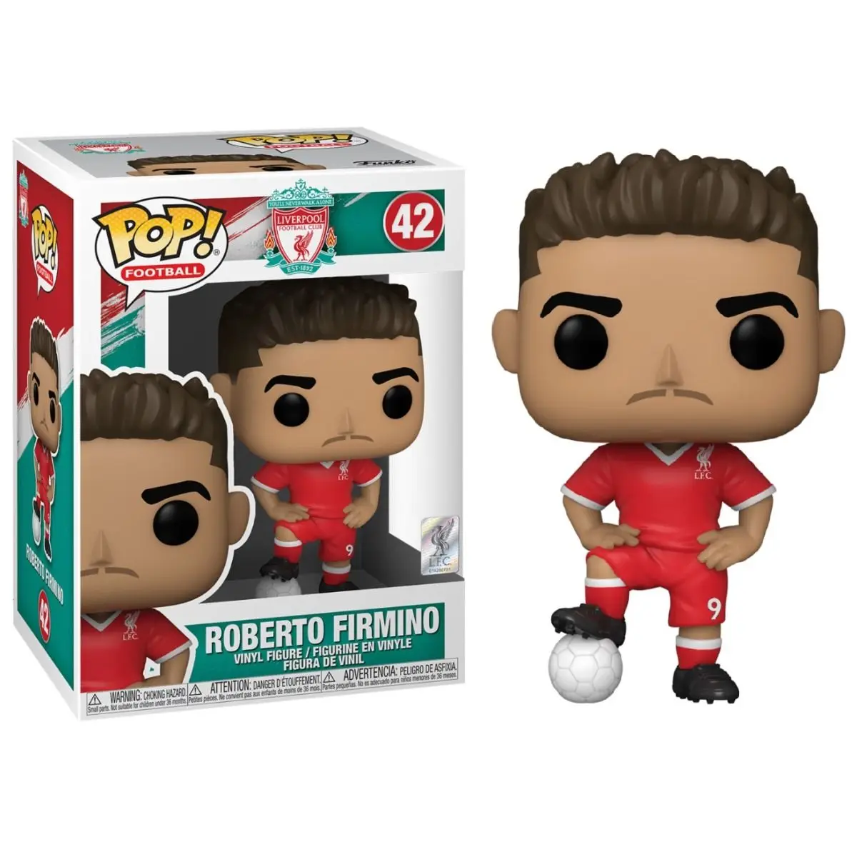 Funko pop! Fútbol: Liverpool - Roberto Firmino, 52174, Nº42