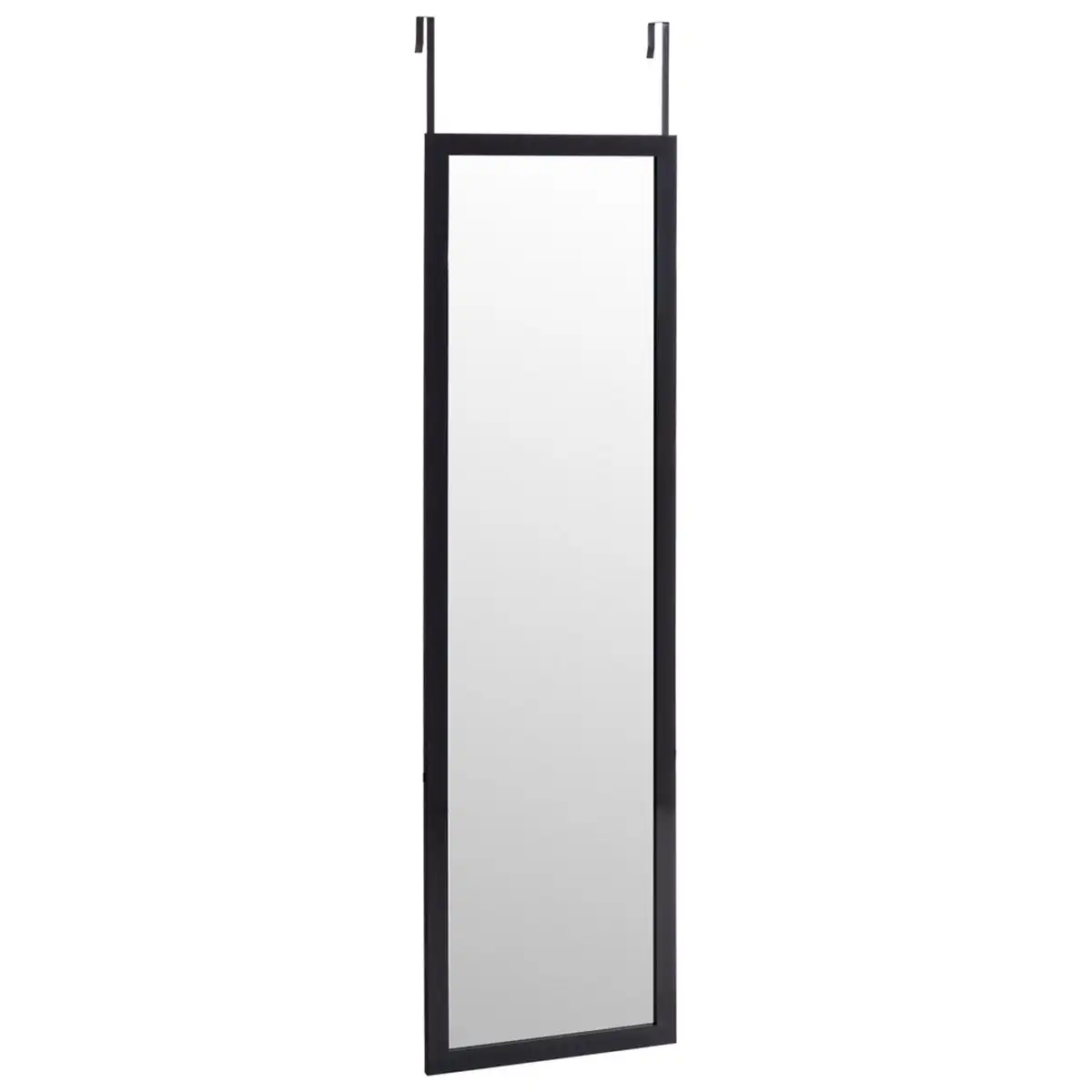 Lola Home Espejo negro de plástico PE para puerta de 35x125 cm