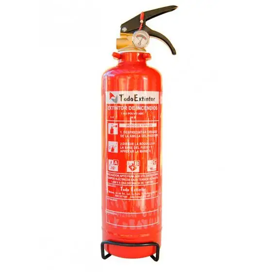 Extintor 1 Kg Polvo 5A/21B Soporte Plástico - Compacto y Fácil de Usar