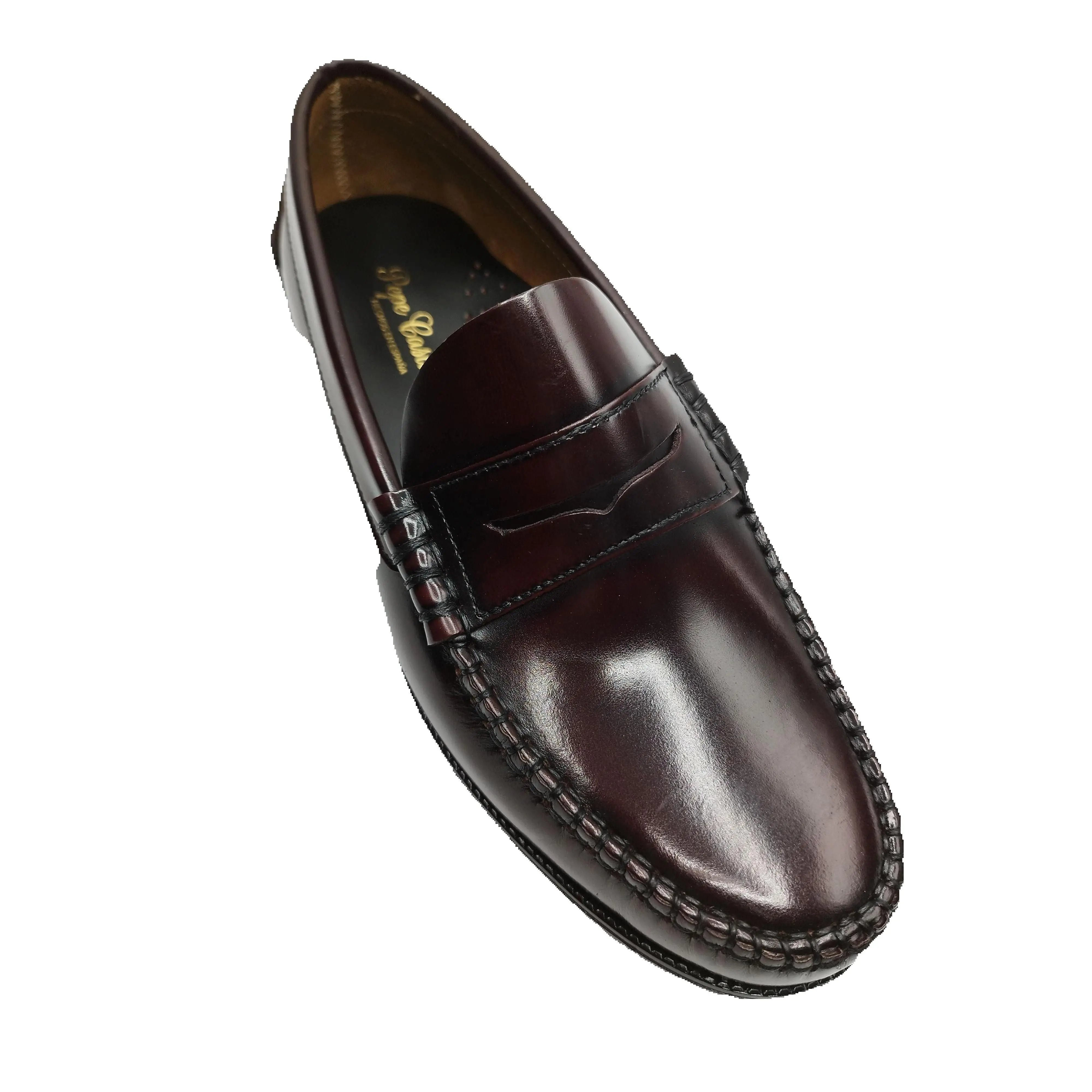 Castellano marca Pepe castilla hechos en España mº 904 Comodidad absoluta suela de goma color burdeos-También disponible en tallas pequeñas del 35-40 -consultar modelo en la tienda