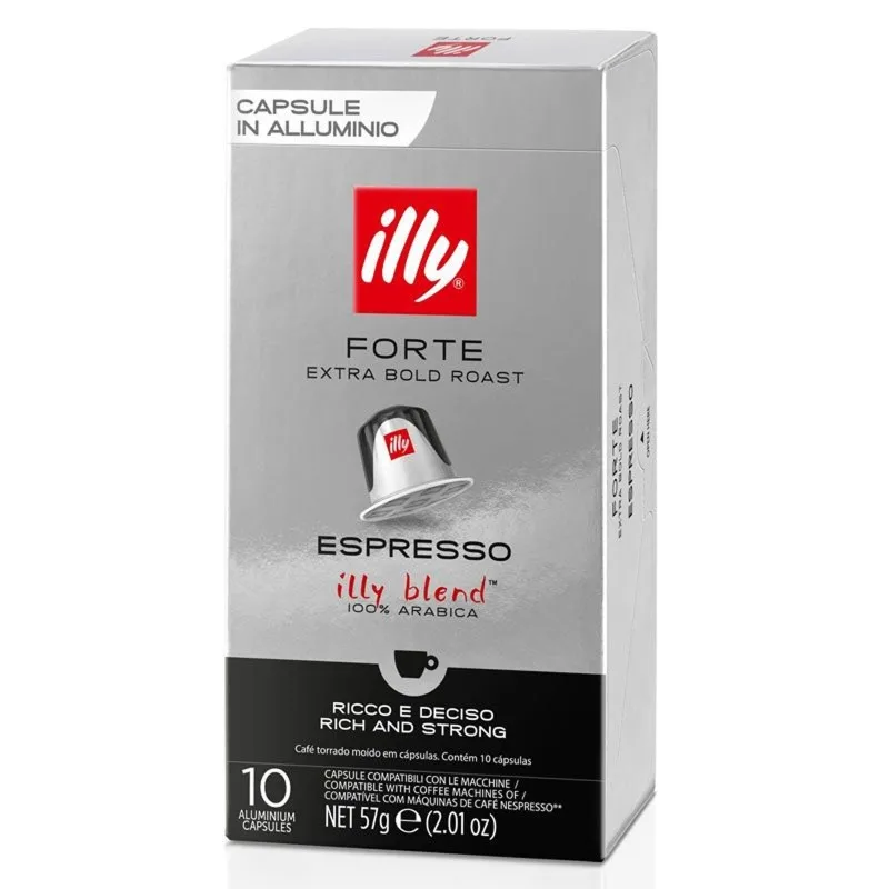 Forte espresso illy 60 nespresso compatible coffee capsules 8003753158709