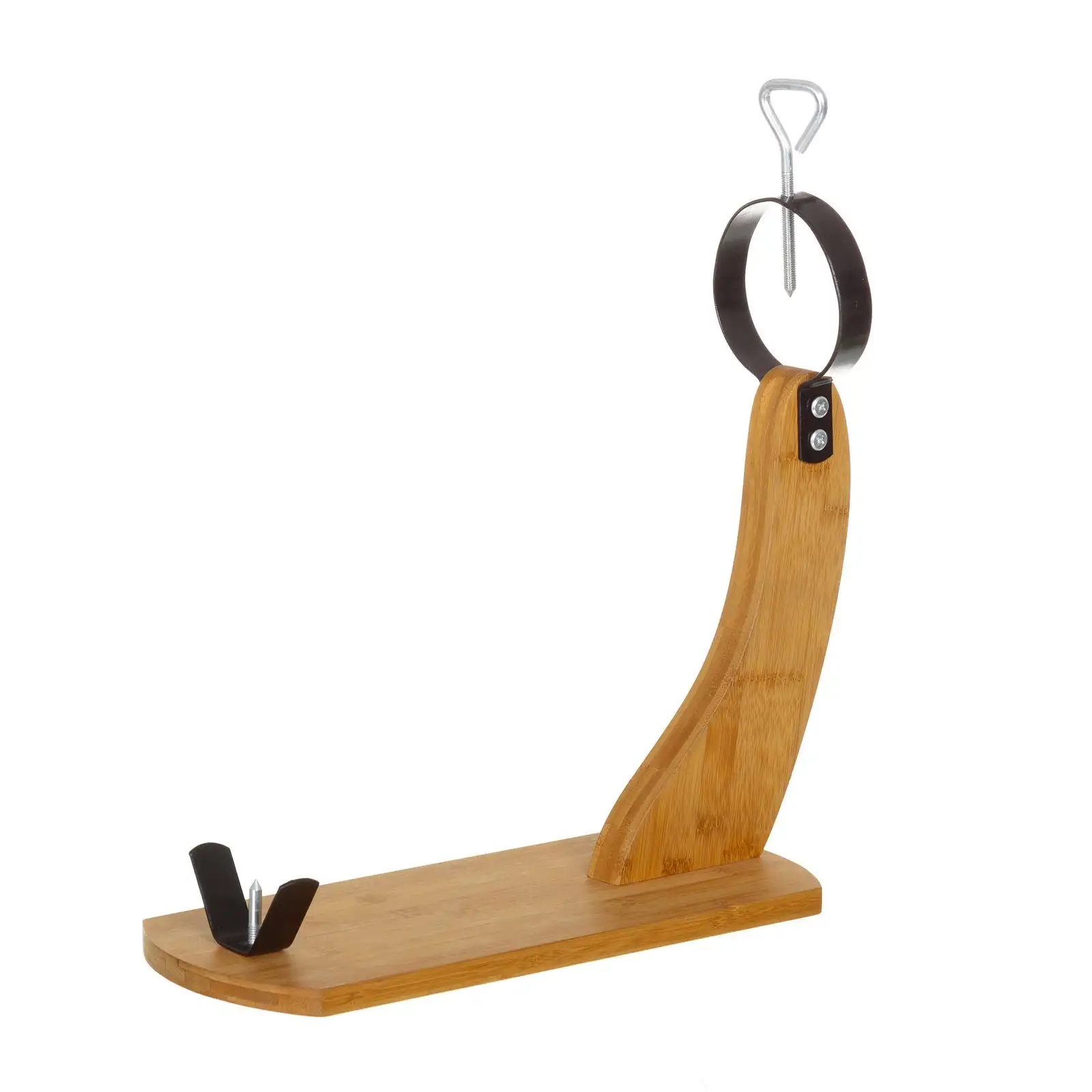 Lola Home Jamonero marrón de bambú de 43x16x46 cm