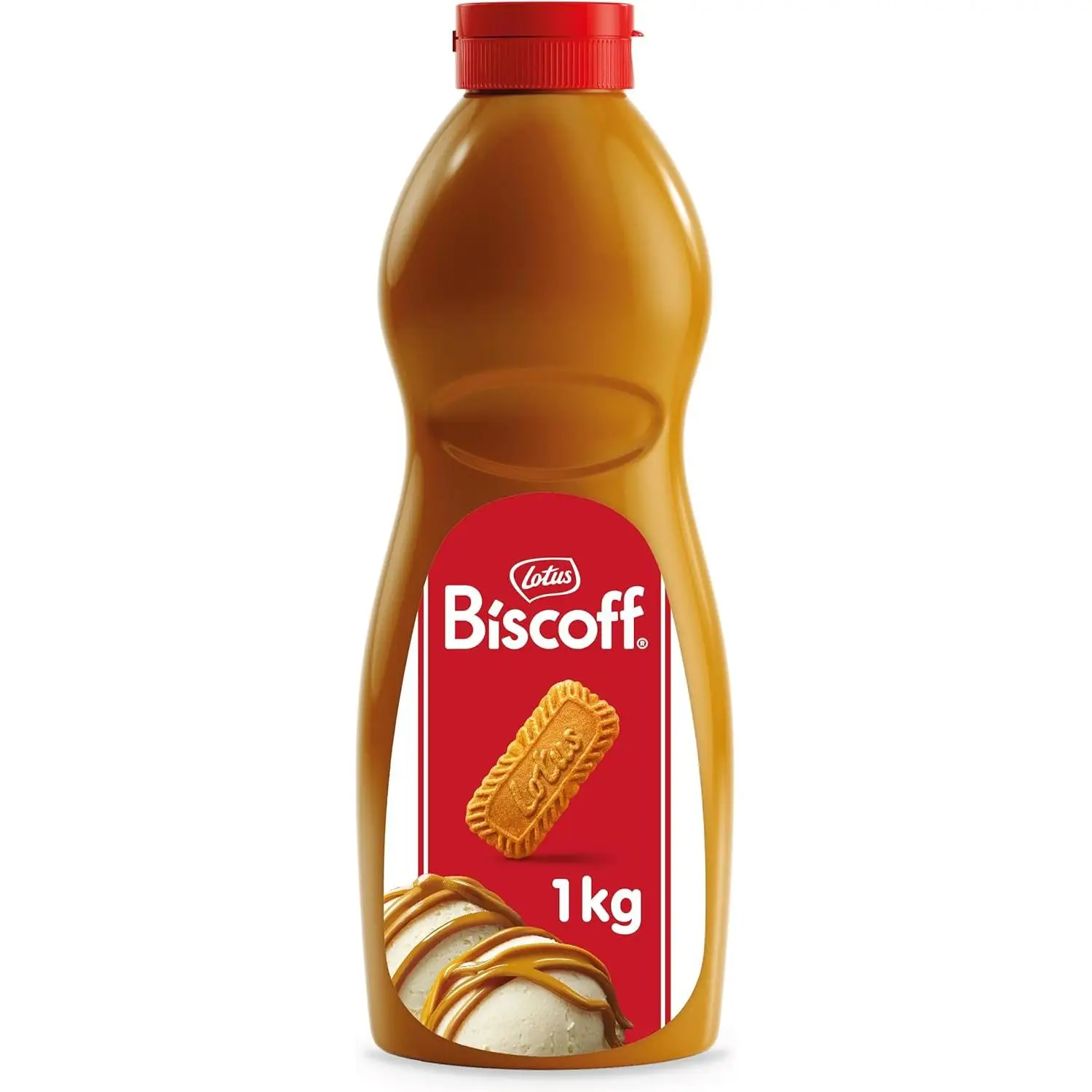 Lotus biscuit cream-1 litre bottle-Topping biscuit Biscoff Lotus-vegan-no Aromas or artificial colors-squeezable bottle