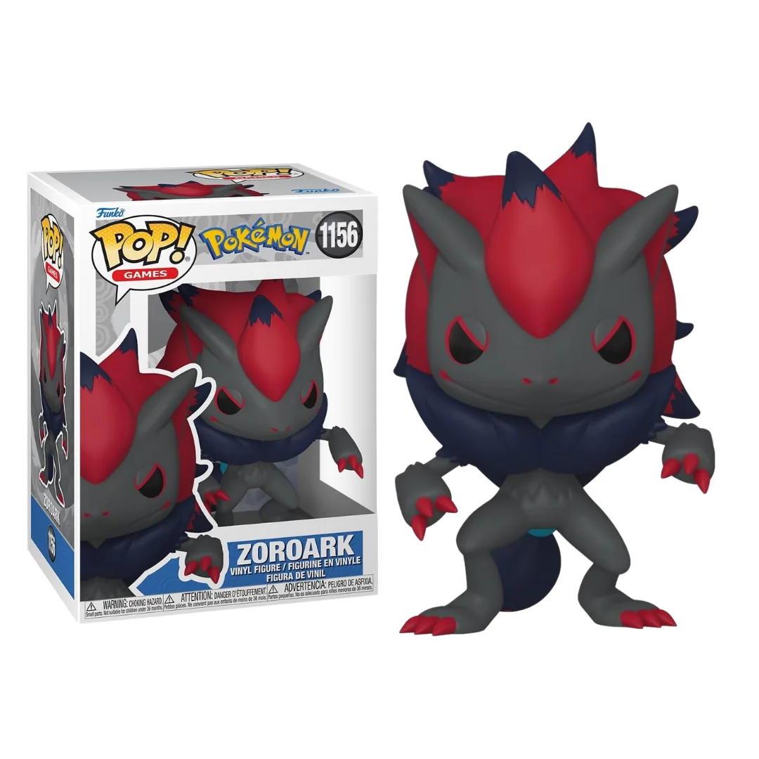 FUNKO POP! POKEMON - ZOROARK, 91665, Nº 1156, TIENDA CON LICENCIA OFICIAL, ENVIO 24-48 HORAS PENÍNSULA, FIGURA, CABEZÓN, MUÑECO, JUGUETES, 100% ORIGINAL, VIDEOJUEGO, PLAYSTATION
