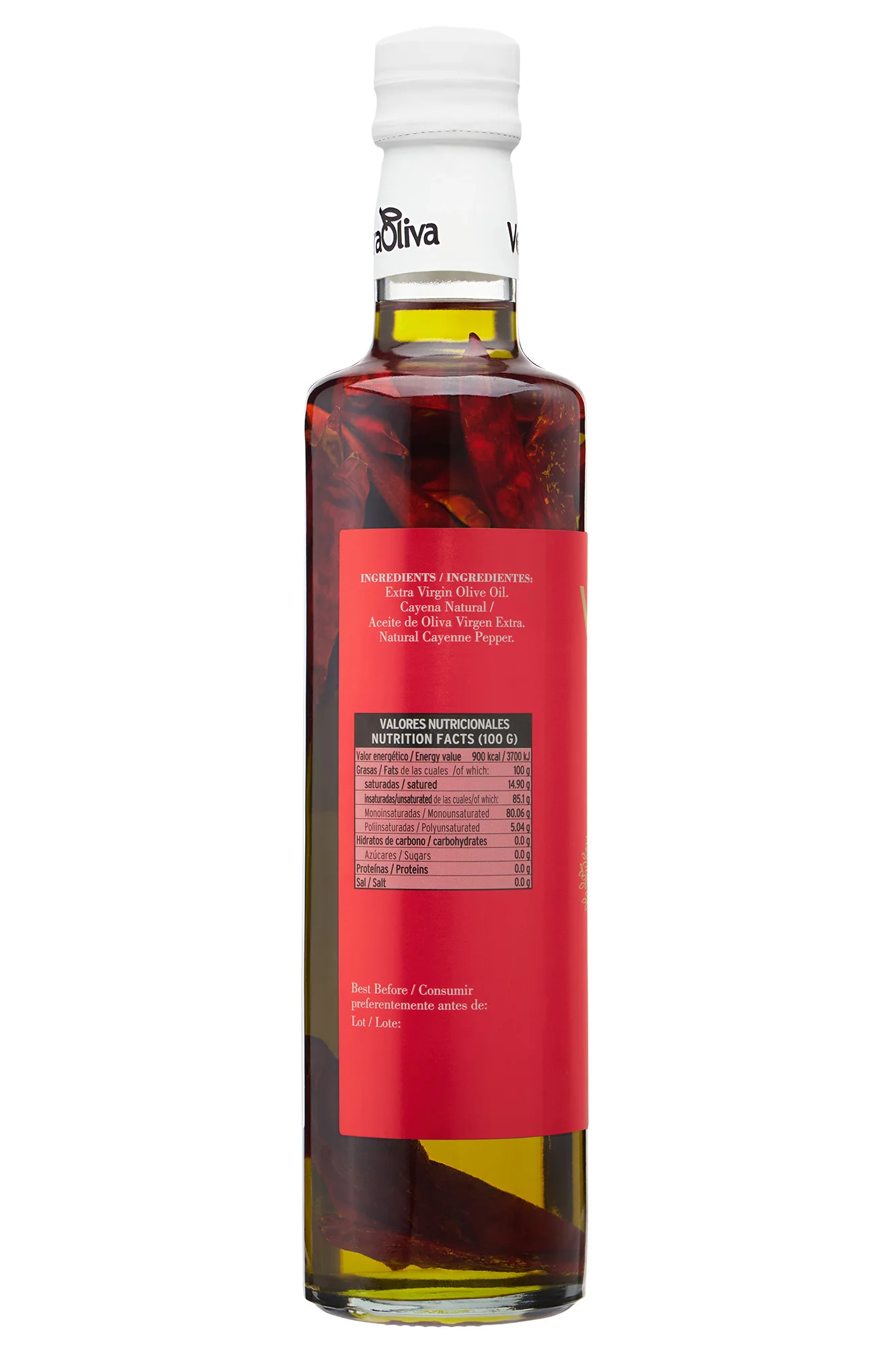 Duo veraoliva pack - evoo premium 500ml + evoo with cayenne 500ml