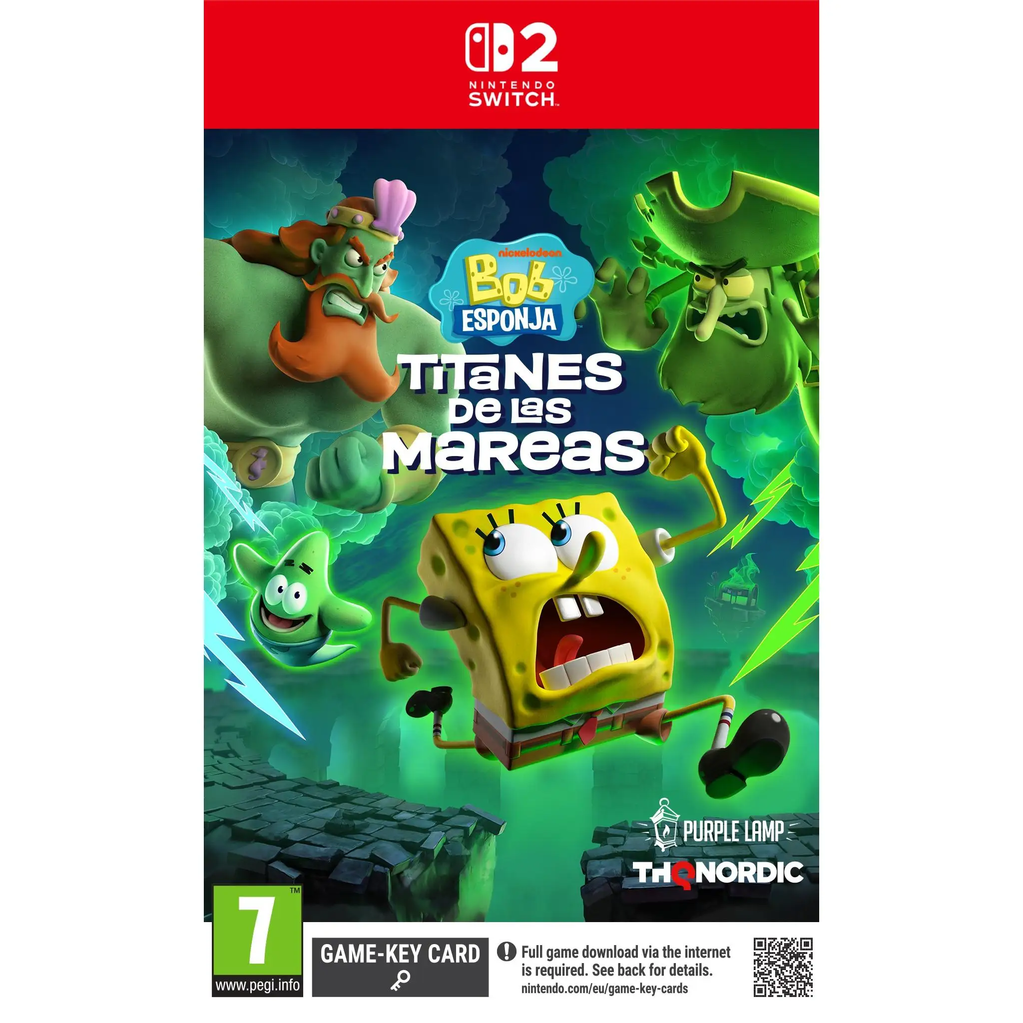 Bob Esponja Titanes de las mareas - Nintendo switch 2 - Nuevo Precintado - PAL España