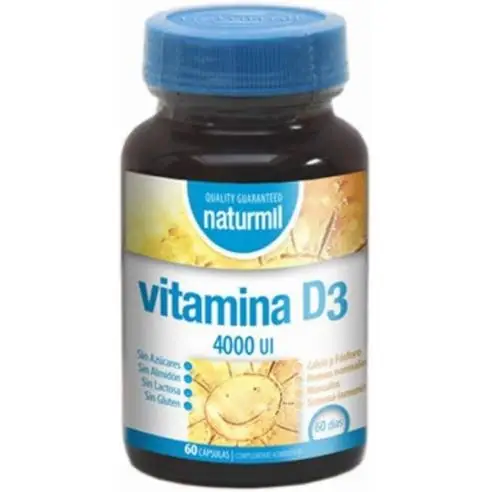 Vitamina D3 4000ui 60 Cápsulas - Sistema Nervioso, Inmunitario y Salud Ósea - Dietmed