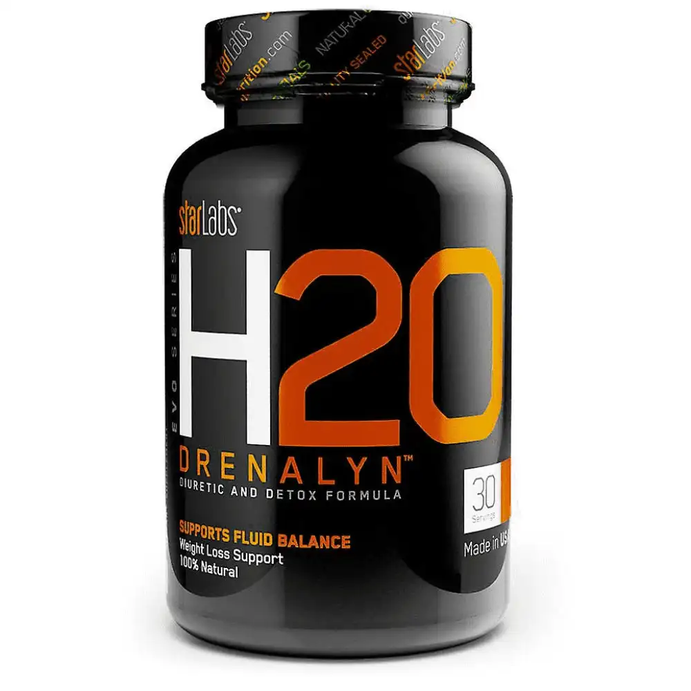 Starlabs Nutrition H2O Drenalyn - Diurético y Detox Natural para la Eliminación de Líquidos y Pérdida de Peso