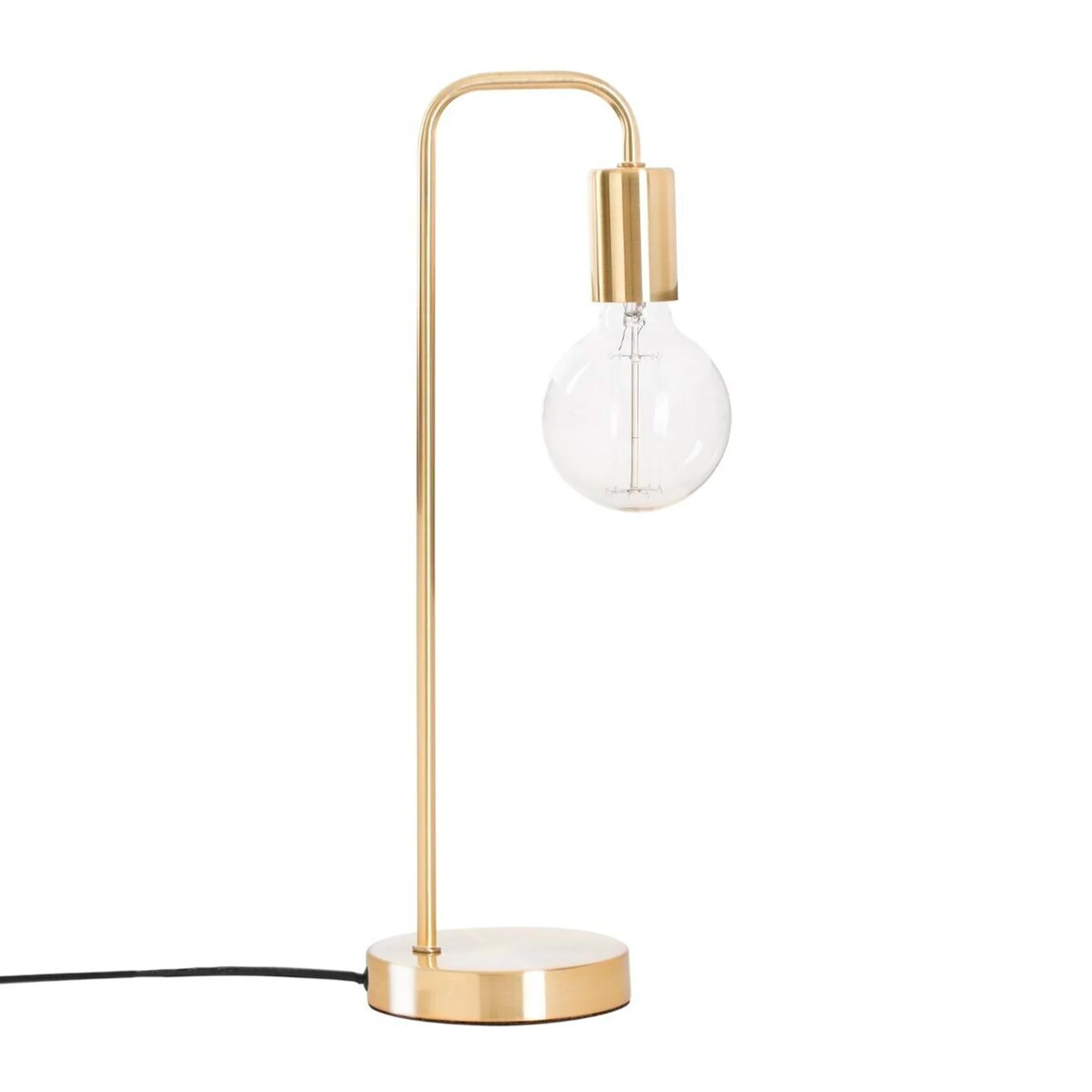 Atmosphera Lámpara de Mesa Dorada en Metal H.45cm Estilo Chic y Contemporáneo
