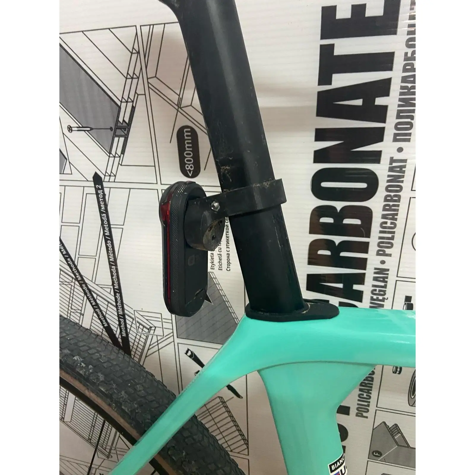 Montura aligerada compatible con tija bianchi impulso