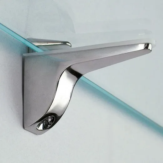 PINOCHETO SOPORTE ESTANTE PARA CRISTAL Y MADERA. REGULABLE DE 4 A 16mm. ELEGIR ACABADO.