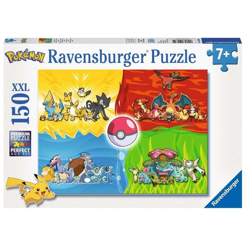 Puzzle ravensburger pokemon 7 + 150 pieces