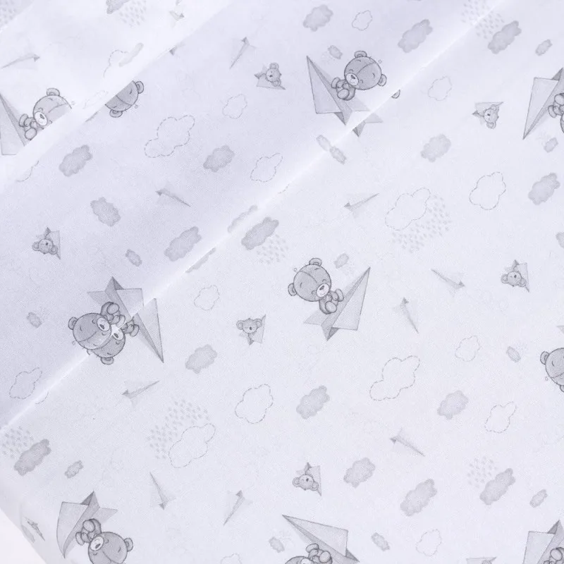 Crib sheets cotton plane 60x120 3 pieces (sheet countertop, bottom and pillowcase) Danielstore