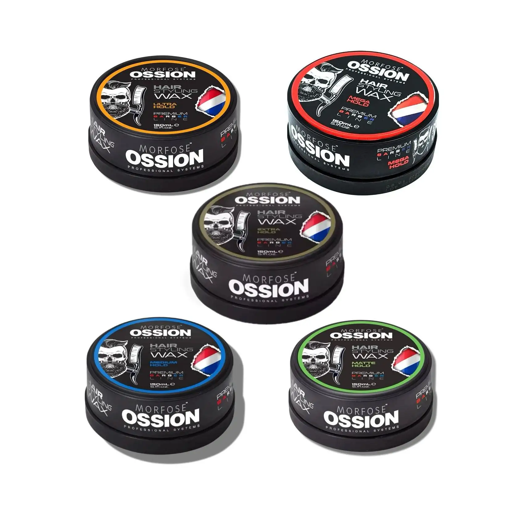 MORFOSE OSSION PREMIUM BARBER LINE 150 ML.CERA PARA EL PEINADO
