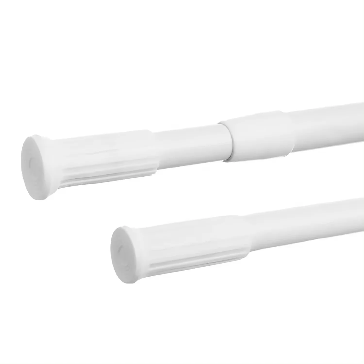 Barra Extensible Ajustable Blanco Para Cortina Ducha, Armario y Cocina Material Aluminio -Garantía 2 años -Fácil de Instalar, Multifunción y Duradera -Resistente, Antioxidante y Adaptable a Múltiples