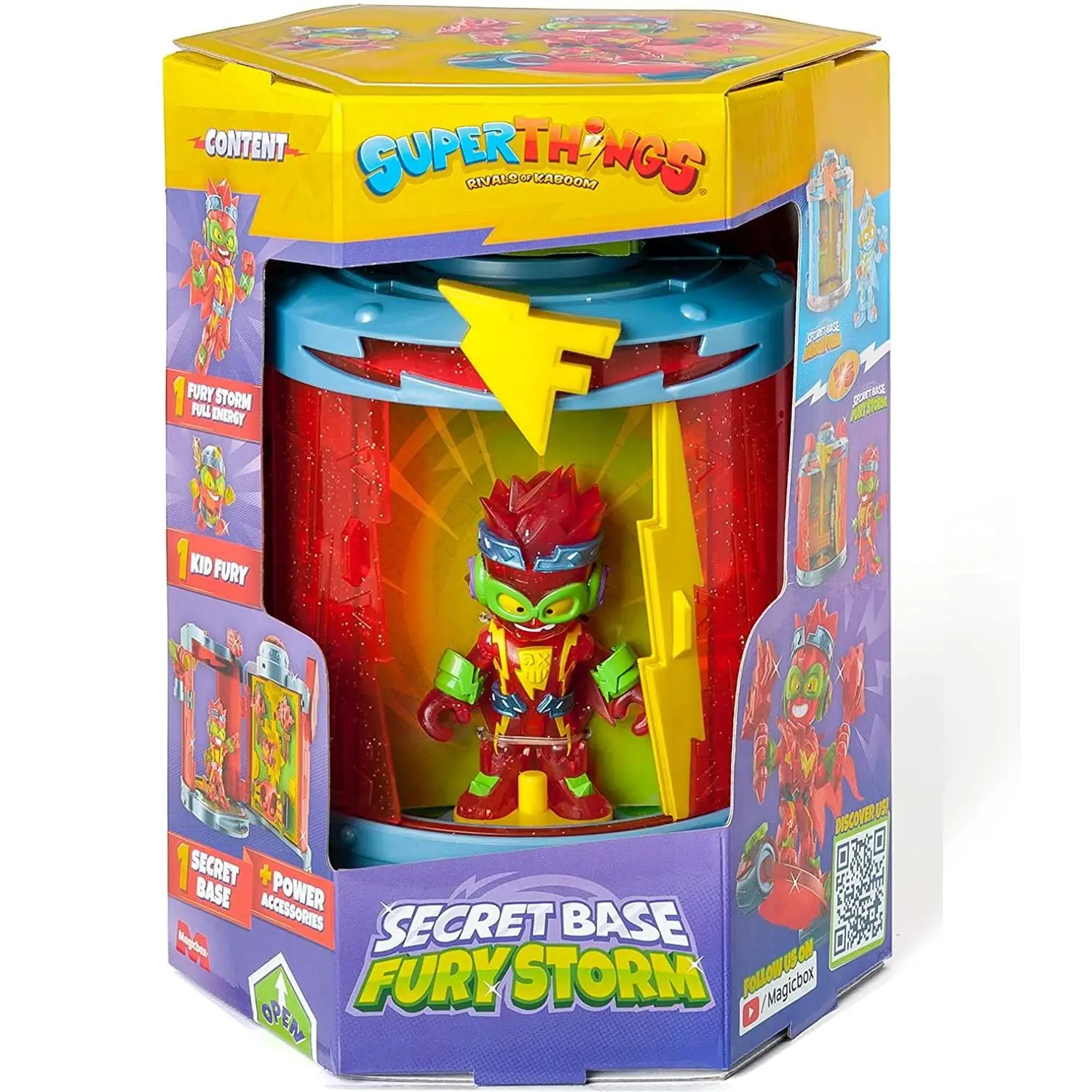 Superthings-secret lair with Kazoom Kid and exclusive Superthing and accessories