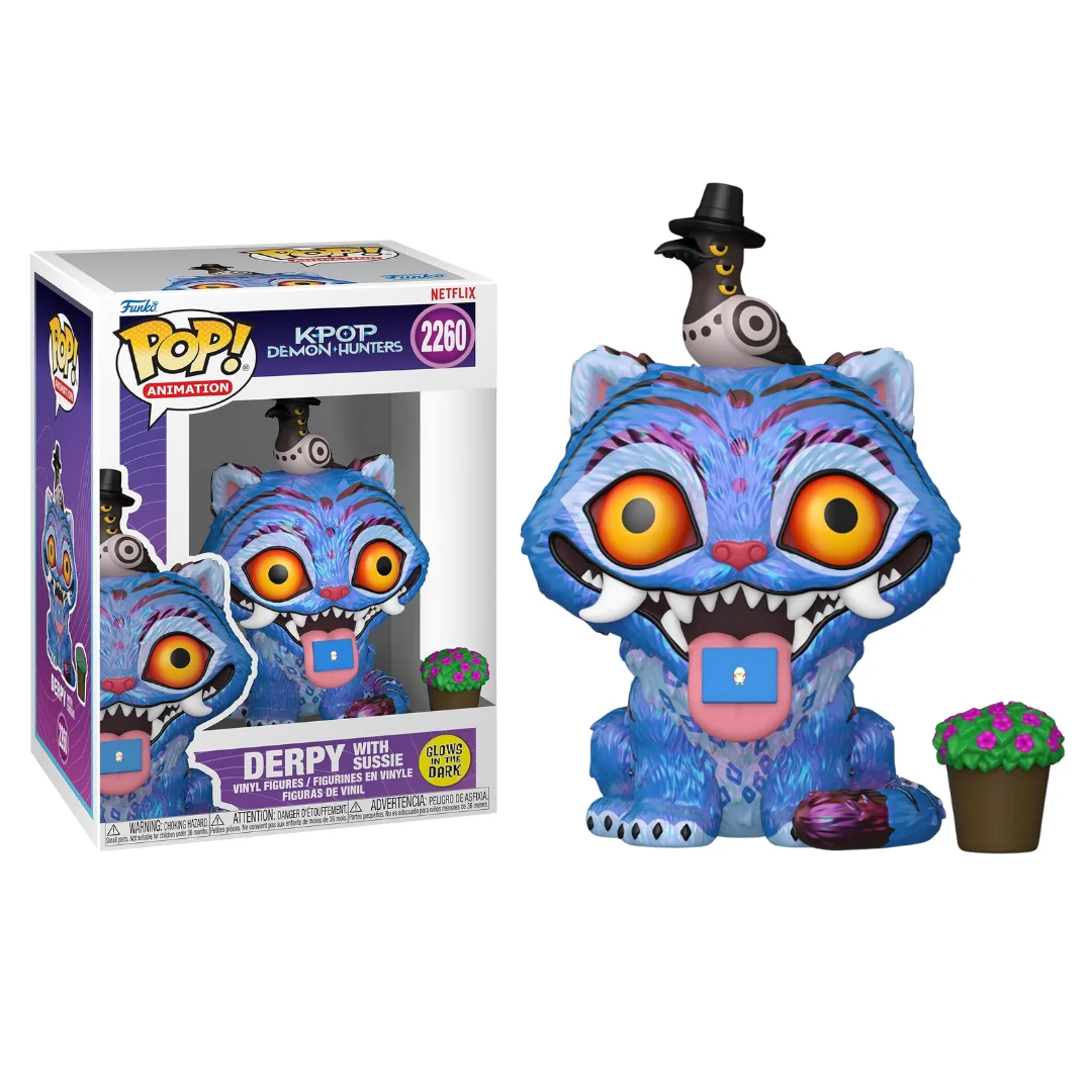 FUNKO POP! K-POP DEMON HUNTERS - DERPY CON SUSSIE (GITH), 94693, Nº 2260, FIGURA COLECCIONABLE DE VINILO, ENVÍO URGENTE 24-48 HORAS, TIENDA CON LICENCIA OFICIAL, JUGUETES, CABEZONES, MUÑECOS,