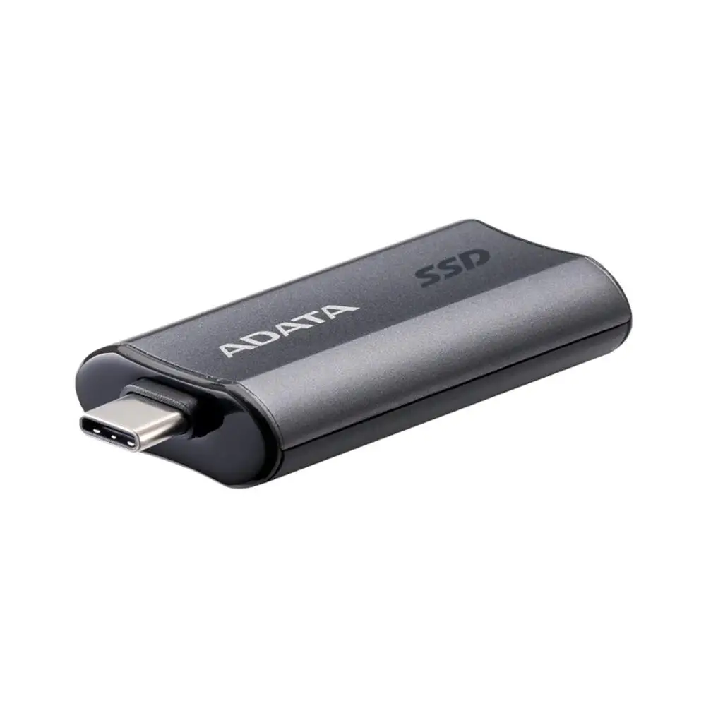 ADATA SE750 500GB Alta Velocidad Tipo-C hasta 1000MB/s Compatible con Teléfonos Móviles, Dispositivos de Juego Portátiles Negro (SC750-500G-CBK)