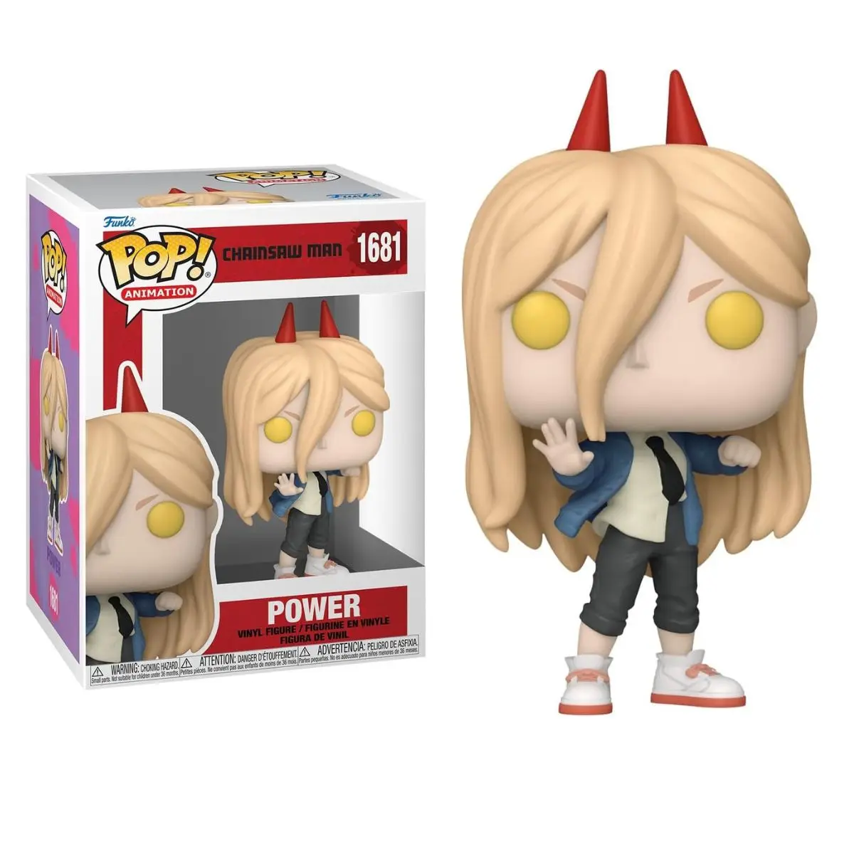FUNKO POP! CHAINSAW MAN - POWER, 80323, Nº1681, PRODUCTO CON LICENCIA OFICIAL
