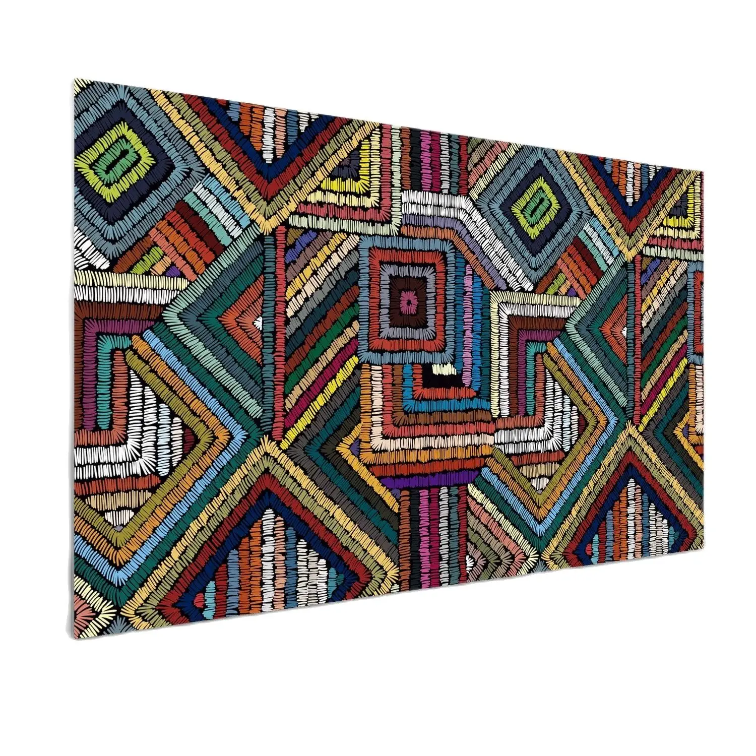 Oedim Cabecero Cama PVC Impresión Digital sin Relieve Étnico Multicolor 150 x 60 cm | Disponible en Varias Medidas | Cabecero Ligero, Elegante, Resistente y Económico