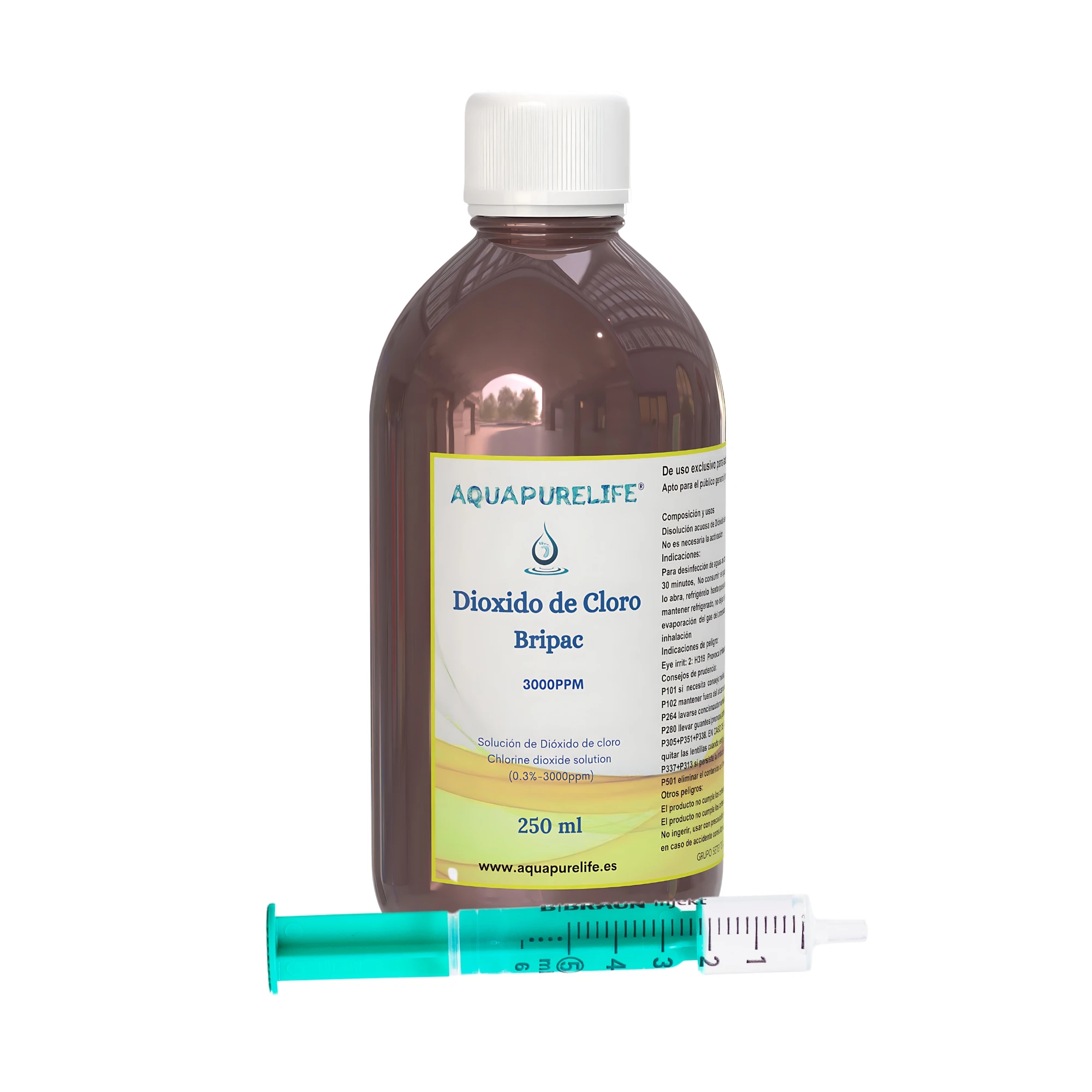 250 ml Chlordioxid – 3000 ppm – CDS – 0,3 % aktiviert – reichende Herstellung – bernsteinfarbener Glasbehälter (größere Konservierung)
