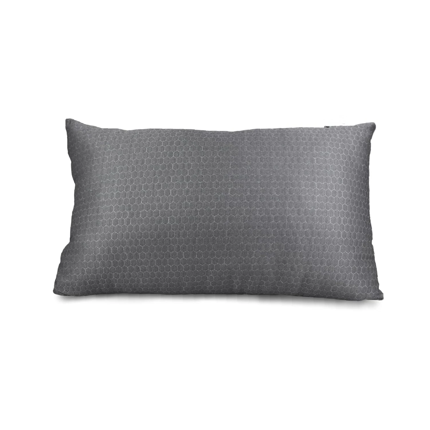 Pack 2 Almohadas de 40x80 cm de Microfibra Gris con Diseño Geométrico | Suave, Elegante y Antialérgica | Estilo Moderno para Dormitorio o Sofá | Almohada Rectangular | Microfibra Gris con Diseño