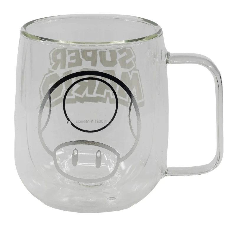 Taza de Cristal Doble Pared Super Mario STOR