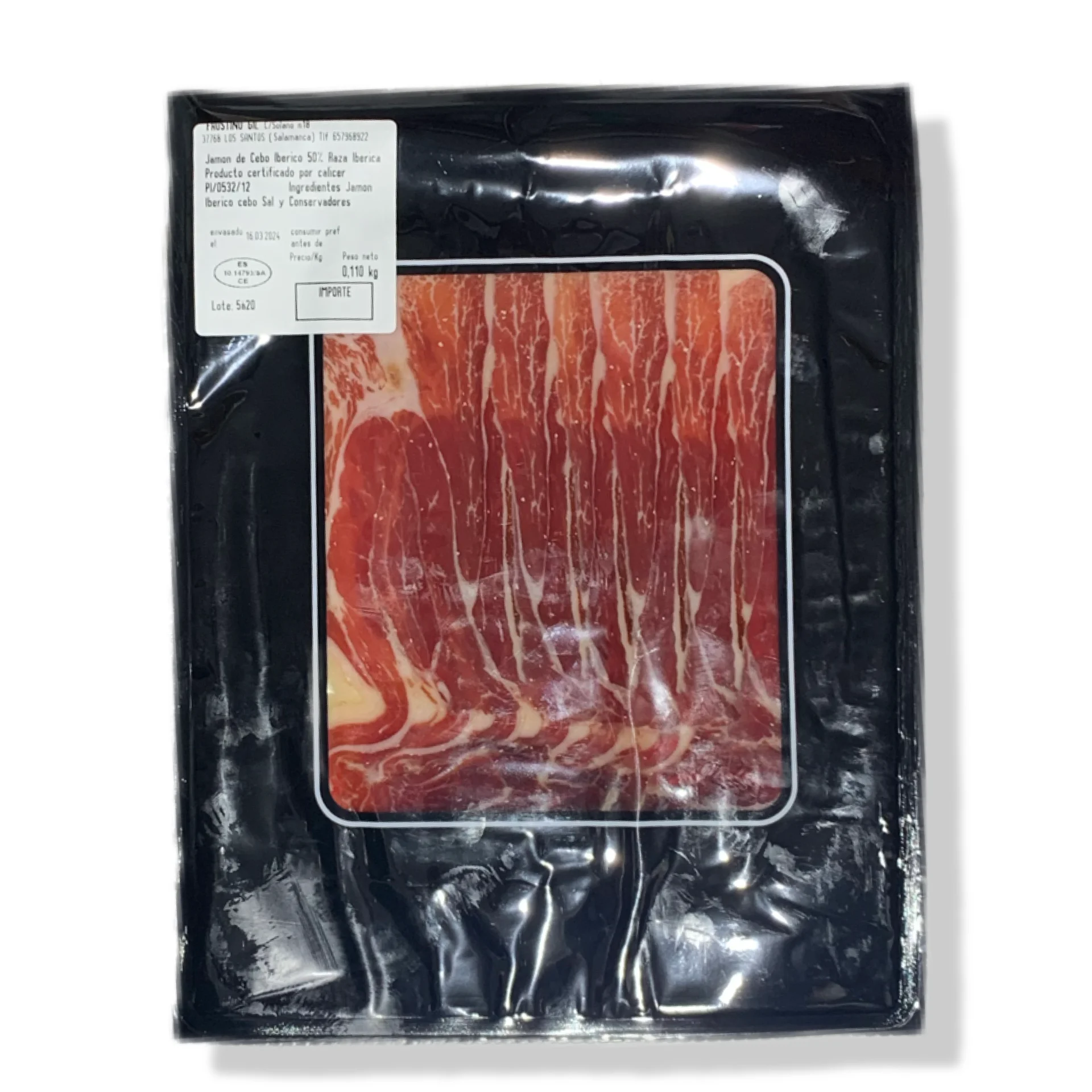 Iberian Ham of bait-10 sachets of 100g-traditional elaboration-Iberian Faustino Gil-