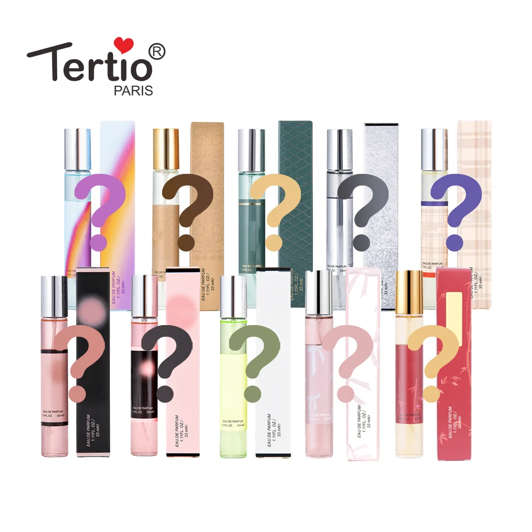 Tertio – Mistery Box de Perfumes 10 Pcs | Eau de Parfum para Mujer | 33 ml | Fragancias Femeninas Sorpresa
