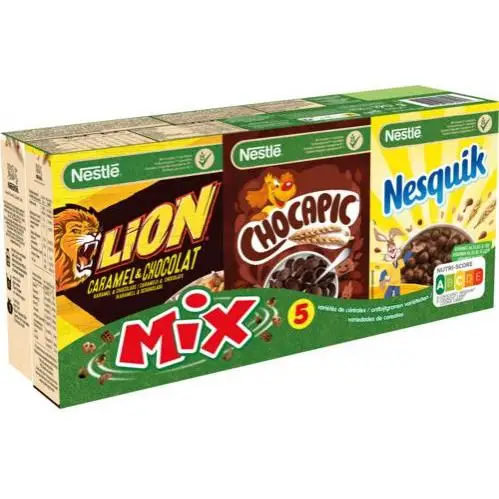 Nestle Cereales Mix 190 g 6 u - Desayuno para Niños - Variedad de Cereales - Desayuno Saludable para Niños