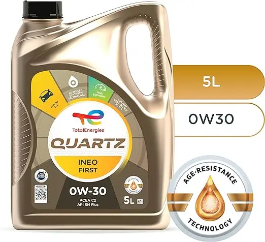 Total Quartz Ineo FIRST 0 W-30 Fully Synthetic Low SAPS Car Engine Oil, 5 L