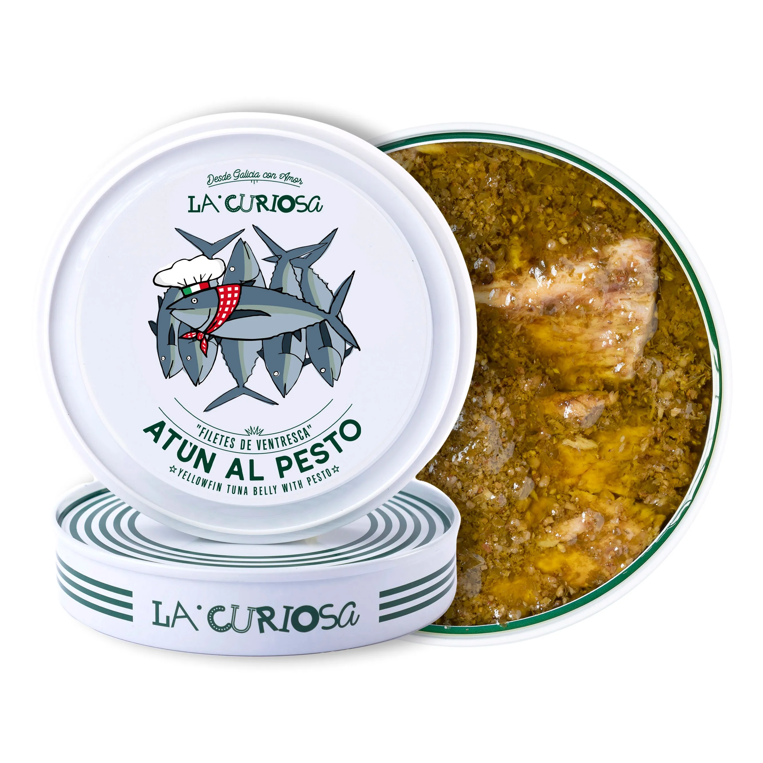 Ventresca de Atún al Pesto La Curiosa (pack 2 latas)