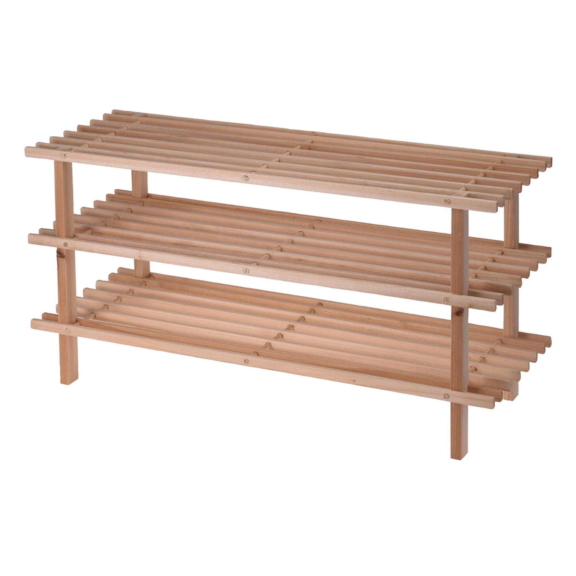 Wellhome Well Home Zapatero De Madera De Abeto 77X26x40cm