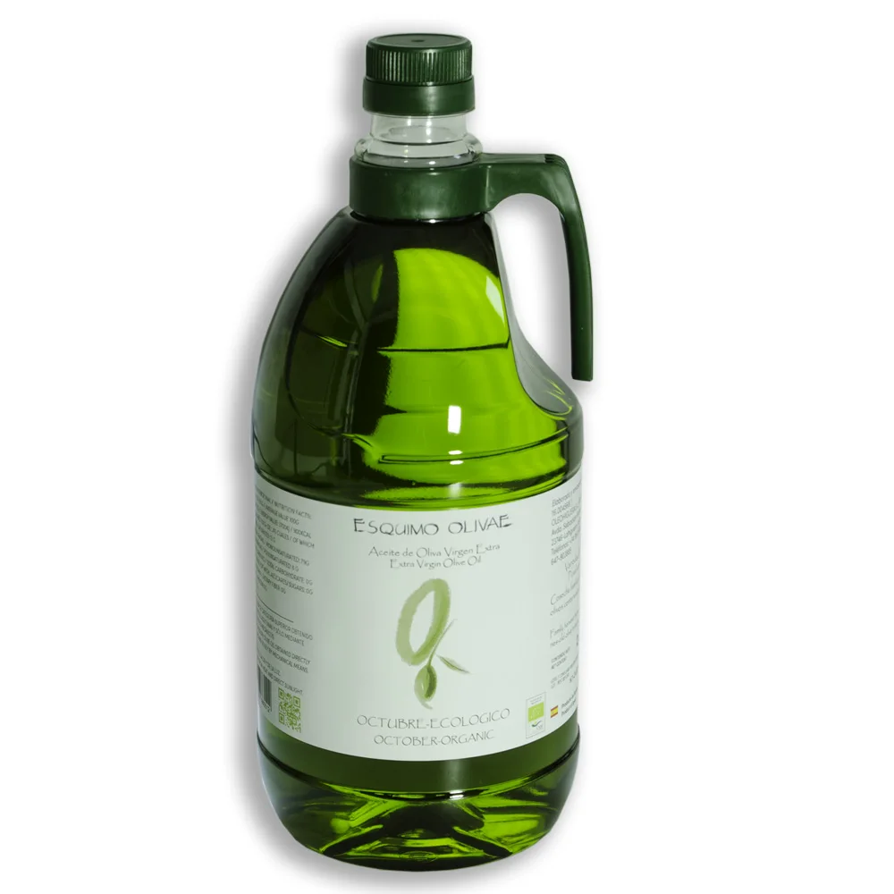 ESQUIMO OLIVAE Octubre PICUAL envase 2L, aceite de oliva virgen extra ECOLÓGICO.