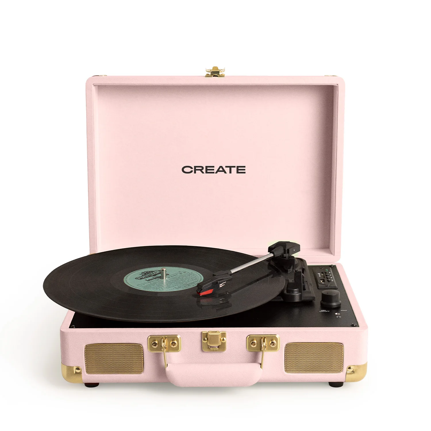 CREATE - RECORD PLAYER POP-portable turntable briefcase with Bluetooth USB, SD, MicroSD and Mp3