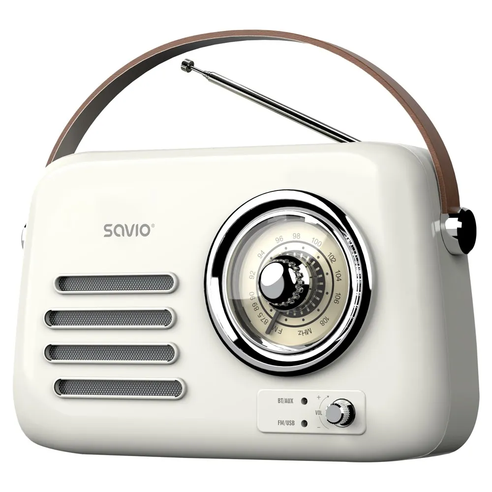 Savio RS-02 Radio Portátil Analógica Blanco